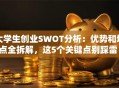 大学生创业SWOT分析：优势和坑点全拆解，这5个关键点别踩雷！