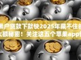 黑户贷款下款快2025年藏不住的大额秘密！关注这五个苹果app借钱软件排名