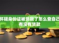怀疑身份证被贷款了怎么查自己有没有贷款