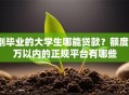 刚毕业的大学生哪能贷款？额度3万以内的正规平台有哪些