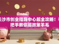 长沙市创业指导中心超全攻略！手把手教你薅政策羊毛