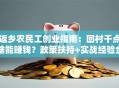 返乡农民工创业指南：回村干点啥能赚钱？政策扶持+实战经验全解析