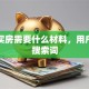 贷款买房需要什么材料，用户可能搜索词