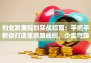创业发展规划实战指南：手把手教你打造靠谱路线图，少走弯路！