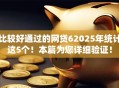 比较好通过的网贷62025年统计这5个！本篇为您详细验证！