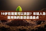 19岁在哪里可以贷款？年轻人急需用钱的靠谱渠道盘点