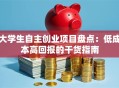 大学生自主创业项目盘点：低成本高回报的干货指南