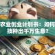 现代农业创业计划书：如何用科技种出千万生意？