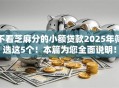 不看芝麻分的小额贷款2025年筛选这5个！本篇为您全面说明！