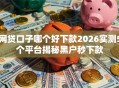 网贷口子哪个好下款2026实测5个平台揭秘黑户秒下款