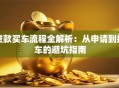 贷款买车流程全解析：从申请到提车的避坑指南
