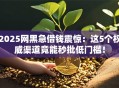 2025网黑急借钱震惊：这5个权威渠道竟能秒批低门槛！
