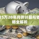 贷款25万20年月供计算与省息策略全解析