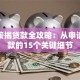 房屋按揭贷款全攻略：从申请到还款的15个关键细节