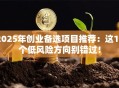 2025年创业备选项目推荐：这10个低风险方向别错过！