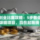 创新创业比赛攻略：5步教你打造吸睛项目，赢在起跑线！