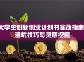 大学生创新创业计划书实战指南：避坑技巧与灵感挖掘