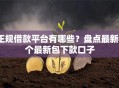 正规借款平台有哪些？盘点最新8个最新包下款口子