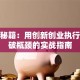 创业秘籍：用创新创业执行力突破瓶颈的实战指南