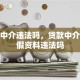 贷款中介违法吗，贷款中介帮做假资料违法吗