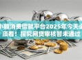 小额消费借款平台2025年今天必须看!探究网贷审核暂未通过 小额消费借款平台2025年今天必须看!探究网贷审核暂未通过