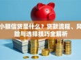 小额信贷是什么？贷款流程、风险与选择技巧全解析