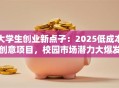 大学生创业新点子：2025低成本创意项目，校园市场潜力大爆发！