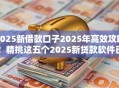 2025新借款口子2025年高效攻略！精挑这五个2025新贷款软件已上线