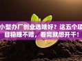 小型办厂创业选啥好？这五个项目稳赚不赔，看完就想开干！
