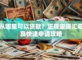 从哪里可以贷款？正规渠道汇总及快速申请攻略