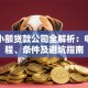 南宁小额贷款公司全解析：申请流程、条件及避坑指南