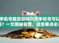 手机号能贷款吗只凭手机号可以吗？一文揭秘实情，这些要点必须了解！