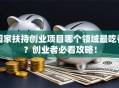 国家扶持创业项目哪个领域最吃香？创业者必看攻略！