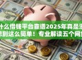 什么借钱平台靠谱2025年真是没想到这么简单!专业解读五个网贷口子可靠软件借款 什么借钱平台靠谱2025年真是没想到这么简单!专业解读五个网贷口子可靠软件借款