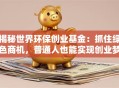 揭秘世界环保创业基金：抓住绿色商机，普通人也能实现创业梦！