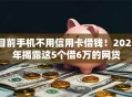 目前手机不用信用卡借钱！2025年揭露这5个借6万的网贷