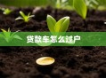 贷款车怎么过户