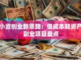 小资创业新思路：低成本轻资产副业项目盘点