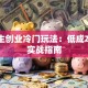 大学生创业冷门玩法：低成本项目实战指南
