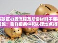 贷款证办理流程及所需材料不懂别瞎跑！附详细条件和办理地点指南