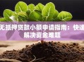 无抵押贷款小额申请指南：快速解决资金难题