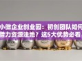 小微企业创业园：初创团队如何借力资源洼地？这5大优势必看！