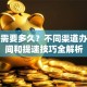 贷款需要多久？不同渠道办理时间和提速技巧全解析