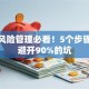 创业风险管理必看！5个步骤教你避开90%的坑