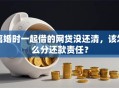 离婚时一起借的网贷没还清，该怎么分还款责任？