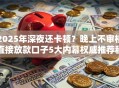 2025年深夜还卡顿？晚上不审核直接放款口子5大内幕权威推荐秒下！