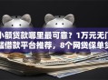 小额贷款哪里最可靠？1万元无门槛借款平台推荐，8个网贷保单贷最好的平台盘点