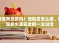 微信有贷款吗？微粒贷怎么借、利率多少及安全吗一文说清