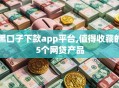 黑口子下款app平台,值得收藏的5个网贷产品
