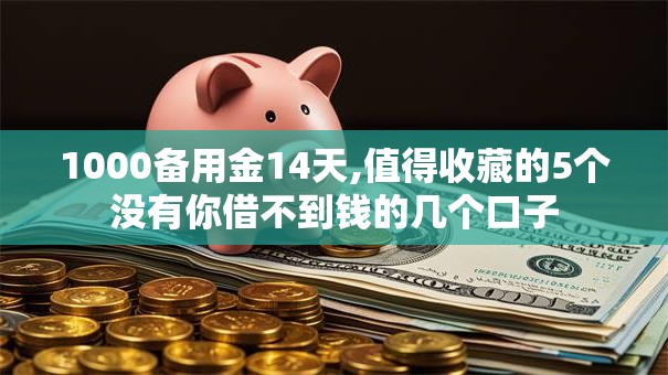 1000备用金14天,值得收藏的5个没有你借不到钱的几个口子